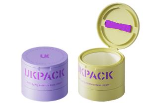 China Fefillable Flip Top Cream Jar With Spoon 100g 150g 200g wholesale
