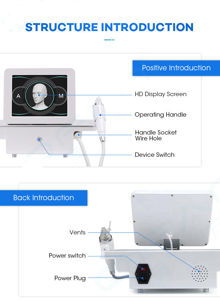 10MHz To 12 MHz Microneedling Machine Scar Stretch Marks Acne Wrinkle Removal