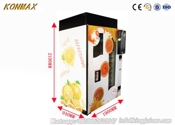 Automatic Orange Juice Vending Machine Payment With Coin Cash Credit Card Alipay