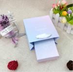 CMYK Travel Organizer Pink Paper Jewelry Box With Lid Custom Logo