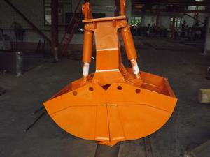 China Mini Excavator BobPC Clamshell Bucket 0.3m3 For Loading Bulk Cargoes wholesale