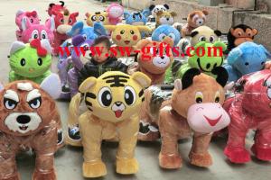 China China Supplier Kids Ride Plush Walking Animal Rides with Led lights for Sale wholesale