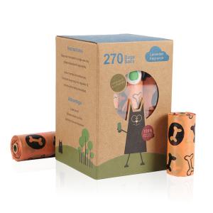 China Leak Proof Eco Friendly Poop Bags For Dogs Biodegradable Scented Poop Bags 18 Rolls In A Box wholesale