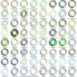 OEM Yearly gray green contact lenses Prescription Power Soft Eye