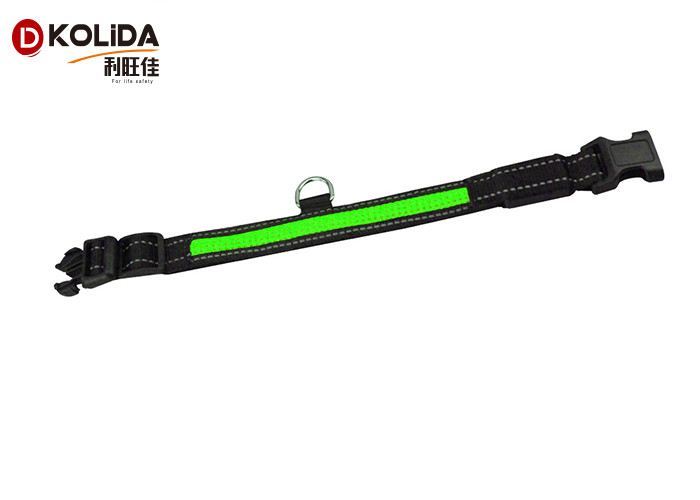 LED Nylon Dog Collar Dog Cat Harness Flashing Light Up Night Safety Pet Collars