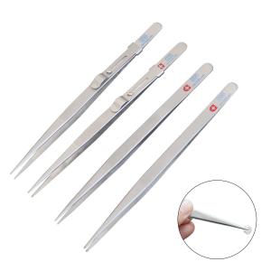 China Stainless Steel Jewelry Tweezers Tools Anti Slip Pointed Fine on sale