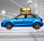 Double Side Wifi Taxi Top LED Display 4G Remote Control Outdoor Guide
