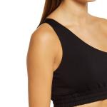 Factory Cotton Spandex Sexy Custom Logo One Shoulder Top Knitted Sleeveless Tank