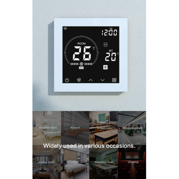 Smart Digital HVAC Thermostat With Weekly Programmable Schedule Fan Speed Control