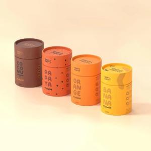 China Biodegradable Cardboard Cylinder Packaging Box Tubes With UV Coating wholesale