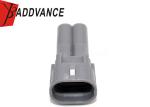 Gray 2 Pin Male Connector / Automotive Waterproof Electrical Connectors For