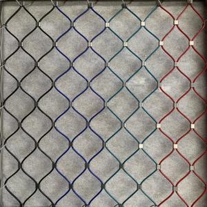 China Colored Stainless Steel Rope Wire Mesh Ferrule 316 Inox Webnet 7X19 wholesale