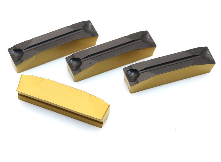 Milling Tool Top Notch Grooving Inserts , Custom Carbide Inserts N123K2-0600-0004-GM