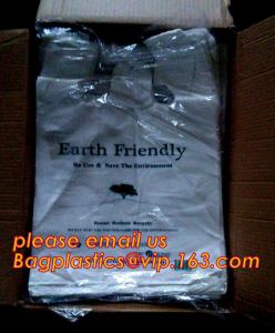 China T-Shirt Carry-Out Shopping Plastic Bags Most Popular Supermarket Size,Merchandise Bags Multi-Use Medium Size, Blue Plain wholesale