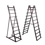 Two Sides Quartz Stone Display Stand Luminous Ceramic Tile Stone Floor Display