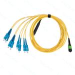 12core OM4 MPO Fan Out Optical Patch Cord LC Fiber Optic Patch Cords