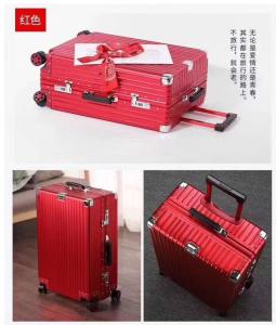 China Guangzhou Supplier'S Unisex Aluminum Magnesium Alloy Suitcase Big Luggage Case With Metal Handle And Delivery Container wholesale