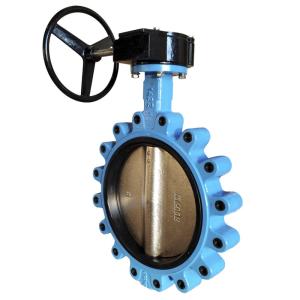 China Gear Operator Wafer Butterfly Valve With Ductile Iron Disc NBR / EPDM Seat wholesale