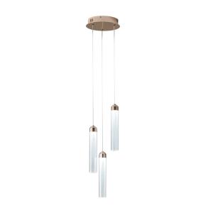 China Three acrylic cylindrical chandelier Bedroom bedside chandelier living room TV background wall lamp minimalist bedside lamp wholesale