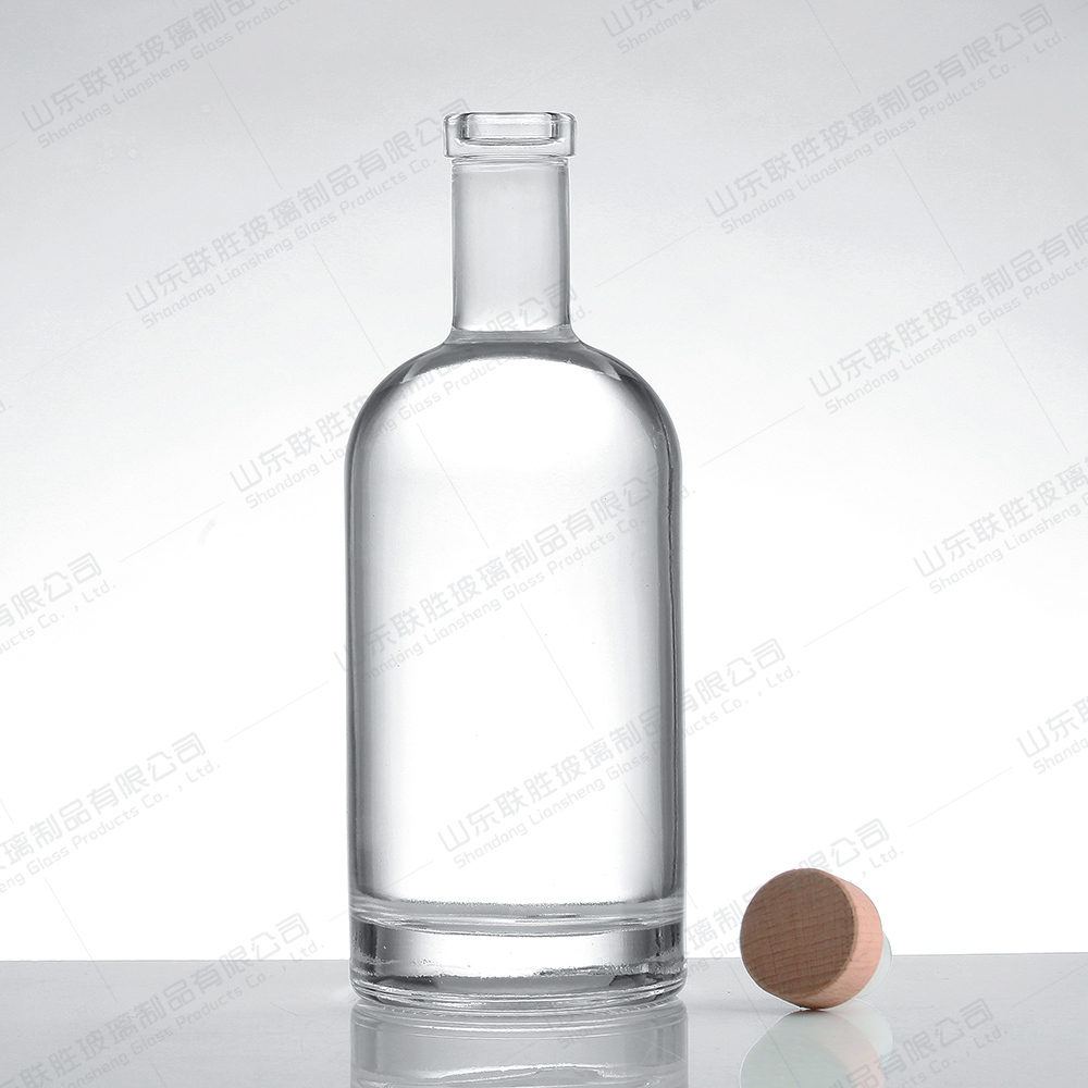 Customized 50ml 100ml 200ml 375ml 500ml 750ml 1000ml 75cl Gin Glass Bottle for Liquor