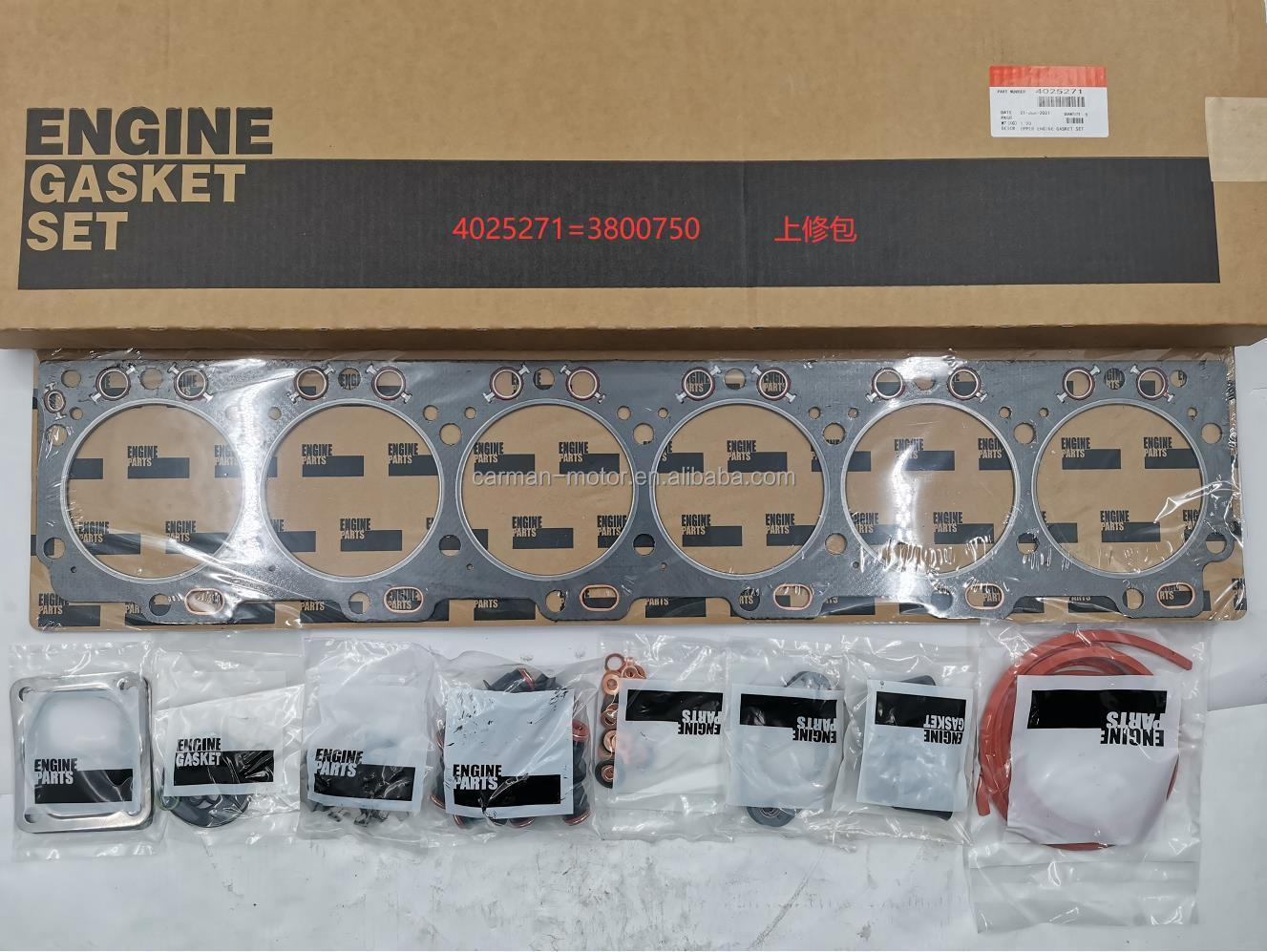 Upper Engine Gasket Set Repair Kit for DCEC CUM-MINS 6CT Engine on Dongfeng Truck Year 2012-