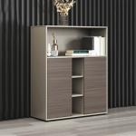 Correc Assembled Wooden Office File Cabinet Greenery Low Cabinet for Pantry