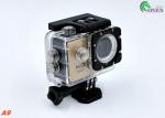 Diving 5MP Head Camera Waterproof , A9 140degree Lens Gopro Bike Helmet Mount