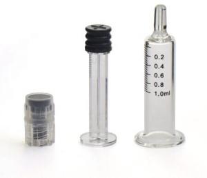 China Straight Edge Medical Shockproof 3ML Glass Syringe wholesale