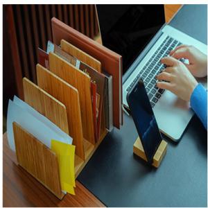 China hot selling bamboo book holder brochure holder using office home with factory price wholesale