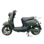 60V20Ah 2000w Electric Motorcycle in Army Green with Front Disc Rear Drum Brake