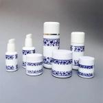 150mm Height 50g Frosted Amber Cosmetic Glass Jars With Lids