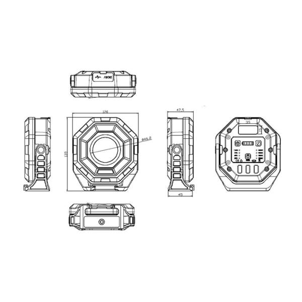 10 W CCT Adjustable Magnetic Detailing Work Light 1200 Lumen
