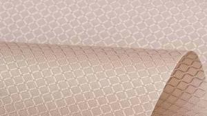 China Diamond Lattice Polyester Knit Fabric Tear Resistant Elegant Appearance wholesale