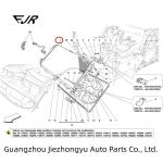 Water Radiator For Ferrari California 4.3t Engine Part Number 263702 And