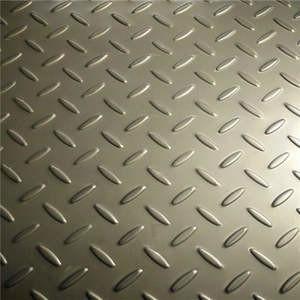 China Tear Chequered Sheet 304 Stainless Steel Floor Plate Diamond Pattern 3000mm wholesale