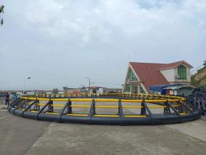 China Round HDPE Floating Cage Bracket Anti Wave For Fish Aquaculture wholesale
