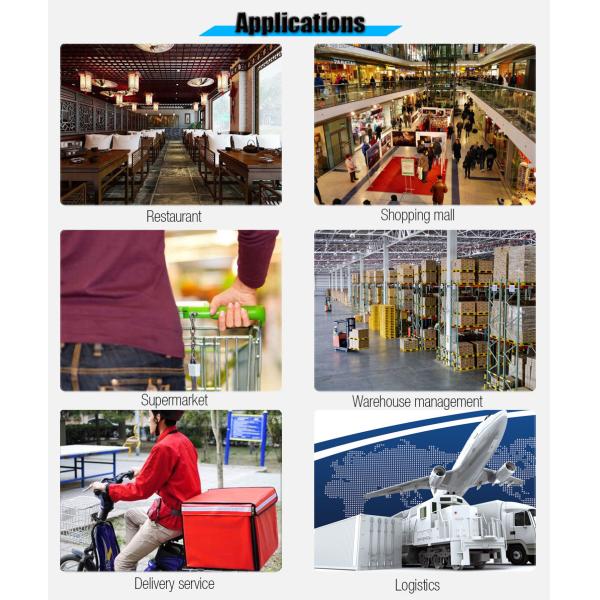 Warehousing Kiosk Label Printer , Wireless Receipt Printer Rechargeable Lithium Battery 1.5A