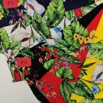 Flower Floral Printed Woven Fabrics 120gsm