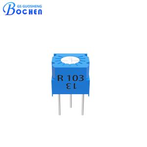 China 3323R 0.5W 1/4&quot; Square Single Turn Cermet Trimmer Trimming Potentiometer wholesale