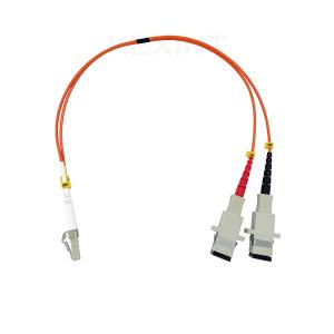 China KEXINT Fiber Optic Patch Cord Cable 1ft LC Male To SC Female Multimode 50/125 2.0mm Duplex wholesale