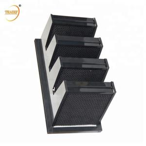China 0.3u Activated Carbon Air Filter V Bank Air Filter 800-4200 CMB/H wholesale