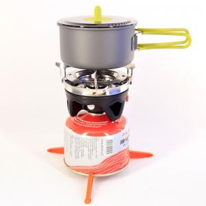 China Camping Pots and Pans Outdoor Gas Stove for Picnic Heat Collectors Cookers Windproof on sale