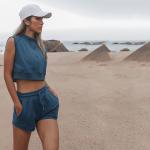 Fashion design sleeveless crop top for women
