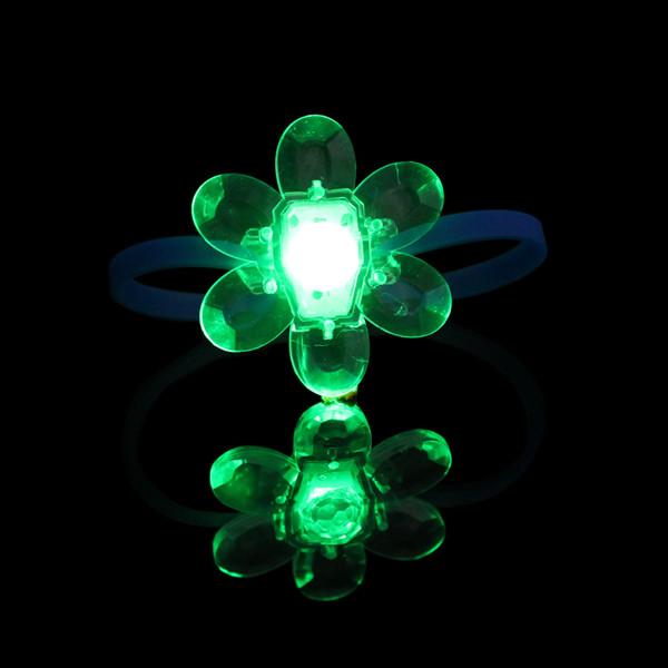 Crystal Flower LED Silicone Bracelet For Concert,Carnivals, Sporting Events,