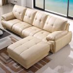 Fabric Modern Sectional Living room Sofa leather wood frame with factory price