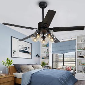 China Ceiling Fan with Light 42 inch Remote Control 220V 110V fan lamp for home bedroom led ceiling fan light(WH-CLL-09) wholesale