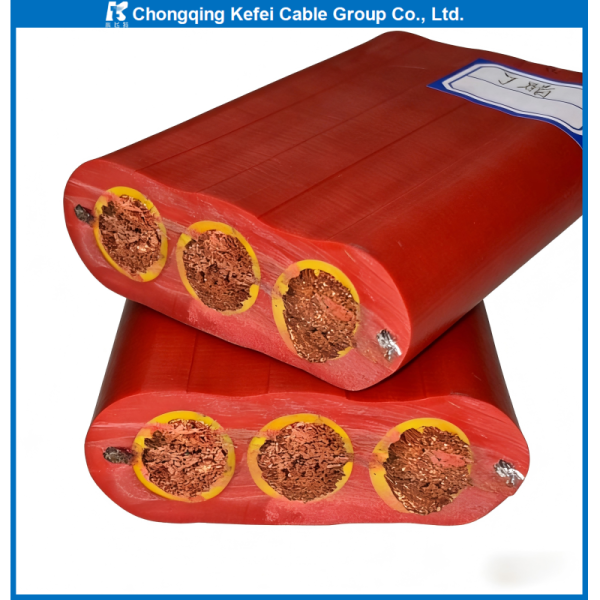 450/750V Copper Conductor Oil Resistant Flat Rubber Cable for Elevator Traction and Lifting Machinery