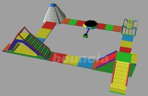 China Inflatable Commercial Water Splash Park / Floating Water Playground Equipment In Australia wholesale