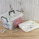 Clear First Aid Kit Container, Travel Medicine Storage Box With Tray First Aid