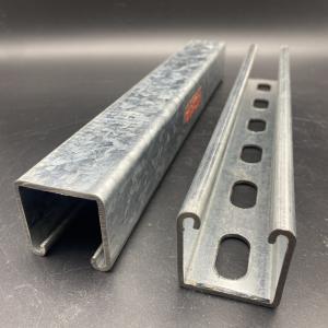 China High Strength Zinc Plated Slotted Plain 41x41 41x21 Unistrut Channel wholesale